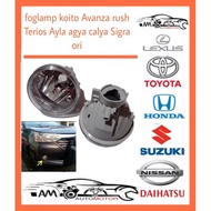 Foglamp shell fog lamp avanza xenia agya ayla sigra rush terio original koito set Kiri and right