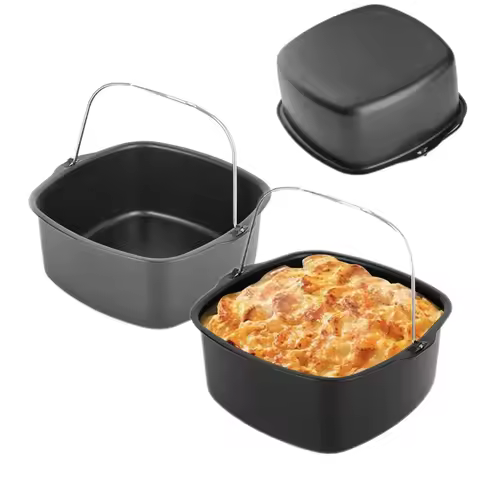 Air Fryer Non-stick Cake Baking Tray Basket for Philips Baking Dish Pan Air Fryer Kitchen Airfryer A