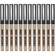 BaoKe Roller Ball Pens, Liquid Gel Needlepoint Pens 0.5mm, Writing Signature for Office, Pack of 12P