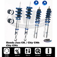 Honda Jazz GK / City GM6 / City GN2 - HWL MT1bs series fully adjustable absorber coilover