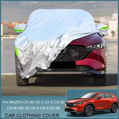 Full Car Cover Rain Frost Snow Dust Waterproof For MAZDA CX-3 DK CX-30 DM CX-5 KF CX-50 VA CX-60 KH 