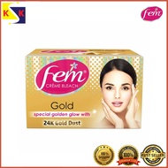 Fem Cream Creme Bleach Face Skin Whitening - 24k Gold Dust - 40gm