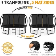 JUMPZYLLA Trampoline 8 Feet 10 Feet 12 Feet 14 Feet 15 Feet 16 Feet Trampoline with fence - Lounge T