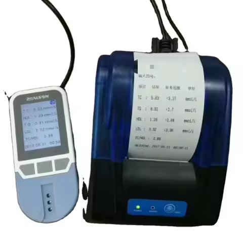 BG Meter 4 in 1 Panel High Density Lipoprotein Cholesterol 500 Data Memory Test Lipid Analyzer with 