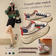 Softsoled casual sneakers 5Cm women's shoes