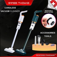 Swiss Thomas Cordless Vacuum Cleaner Portable with Mop Pad Rechargeable Wireless Tanpa Wayar