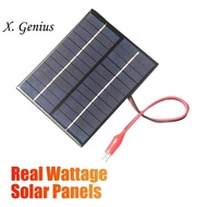 12V 2W Solar Panel Charger Power DIY Solar Cell Module Battery Waterproof for Car Outdoor Camp