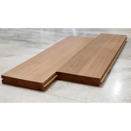 Papan lidah solid wood (Balau Timber)(20mm x 108mm x 600/750mm) Kiln dry& smooth finish (flooring us