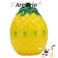 ARMARIO4LP6 Cartoon Timer, 6.4x6.4x8.7cm Pineapple Shape Mechanical Kitchen Timer, Kitchen Supply Fr