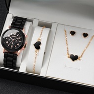 【Ready Stock】 Geneva Fashion Watch Lady Quartz Silicone Strap Wrist Watches