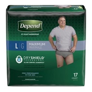 Underwear for Men Maximum Absorbency 17 Ct by Depends Underwear for Men Maximum Absorbency 17 Ct by 