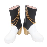 Movie KPOP Demon Hunters Mira Anime Cosplay Shoes Boots KPOP Huntrix Black White Boot For Women Men 