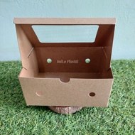 @1 Pack Kraft Window Box 10x20x8 BK Square Box Full Laminating Inside