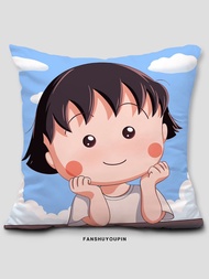 Cherry cartoon small meatballs pillow, cute girl's bedside cushion cover, lunch break pillow, car use pillow, duvet