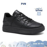 PVN Rora Black School Shoes Sneakers Wanita Sport Shoes Black 335