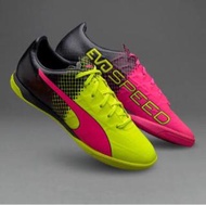 Sepatu Futsal Puma Evospeed 4.3 Trick Pink Stabilo Original 100%