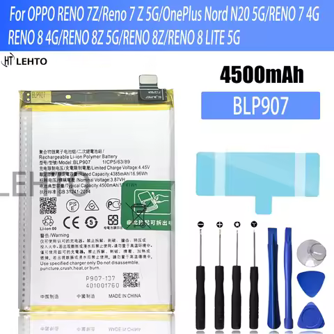 BLP907 907 Battery For OPPO A96 / Reno7Z / Reno7 4G / F21 PRO Repair Part Capacity Phone Batteries B