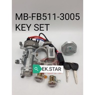 MITSUBISHI CANTER FB511 FE639 FB639 KEY SET ASSY WITH STARTED KEY AND FUEL TANK LOCK CAP