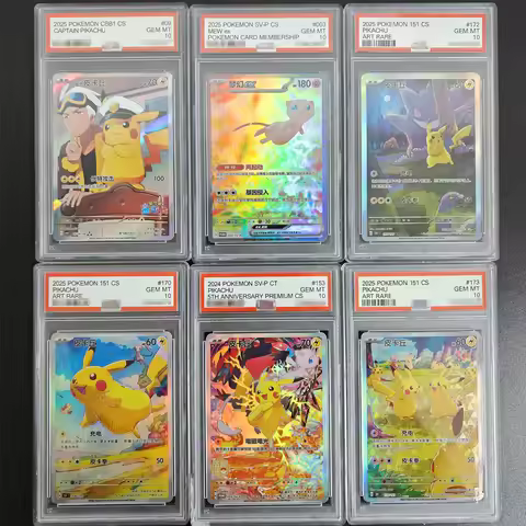 Diy Ptcg Rating Card Pokemon Chinese Mew Ex 003/sv-P Captain Pikachu 151 0709/09 170/151 171/151 172
