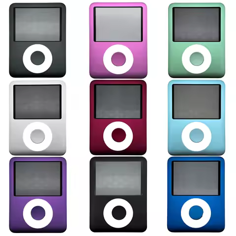 For iPod Nano 3rd Gen Nano 3 A1236 Front Faceplate Case Cover Housing with Button & Lens Window 4GB 