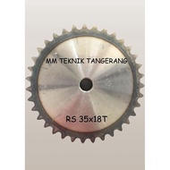 Sprocket RS 35X18T Gear Single Chain Gear Z 18T RS35 -1 35Z18 35X18T 35-1 Type B Sprocket spr 35-18T
