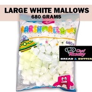 LARGE WHITE Marshmallows 680G for Cupcake Toppers Candy Toppings Marshmallow Icing Smores