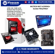 VIVOCOM  AMD A6-7480 PROCESSOR W/ BUNDLE MCTECH MCT-A70FM2+ MOTHERBOARD