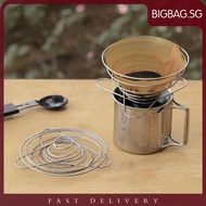 [bigbag.sg] Stainless Steel Collapsible Pour Over Coffee Dripper Folding Coffee Cone Dripper
