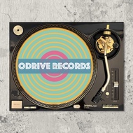 12 inch “ODRIVE RECORDS” Slipmat 3mm Thickness (For Vinyl LP Records Turntable Use)