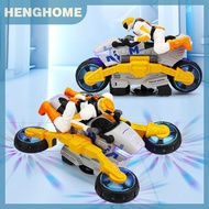 HENGHOME Electric Light And Music Deformation Motorcycle Toy Motorcycle For Kids Mini Motorcycles Mo