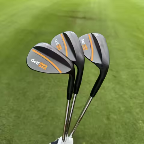 Calong Golf Hub Forged Wedges Black 50 52 54 56 58 60 Degree With 115g Stiff Flex Steel Shaft Full C