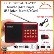 【SG Stock】Rechargeable Elderly Radio Mini Radio Multifunctional FM Radio FM / USB / TF / MP3 / Playe
