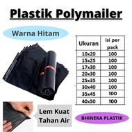DEASLHOP21 | Plastic Packing Online | POLYMAILER Plastic Clothes packing, 100 Black Sheets, Size 15x
