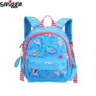Australia Smiggle Original Children's Schoolbag Boys Backpack Red Blue Cartoon Diving Shark Cool 11 Inch 1-3 Years Old Kids Bags
