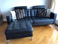 二手皮梳化 (連腳踏)