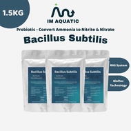 IM AQUATIC Bacillus Subtilis 500g x 3 Pack | Biofloc Aquaculture Probiotic RAS System Farming