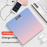 【USB Rechargeable】Precision Digital Bathroom Scale With BMI Tracking Electronic Weight Scale/Bathroo