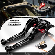 【In stock】For Yamaha XMAX 400/300/250/125 Parking Brake Lever Clutch Lever Set Foldable Handle Levers with Parking Lock Stopper XMAX Accessories 2VYA