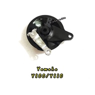 Yamaha Y100 Y110 SS TWO SS2 SRE BRAKE Rear Hub Panel Set / BREK HUB BELAKANG