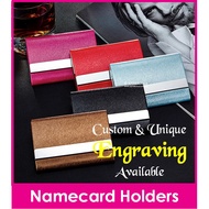 Name Engraving Namecard Holder / Customised Business Card Casing / Design C / Teachers Day Gift / Christmas Present