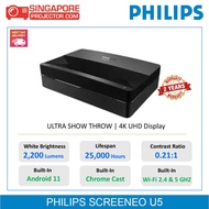 PHILIPS Screeneo U5 FREE 100 INCH ALR FIXED SCREEN  FREE ANDROID BOX