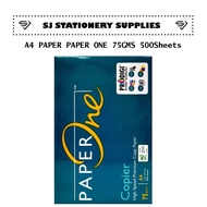 A4 PAPER PAPER ONE 75GMS 500SHEETS/ KERTAS A4/ KERTAS PUTIH/ Paper One
