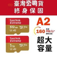 記憶卡 高速記憶卡 SanDisk Exteme  512G 1T 10G  SD記憶卡 A1 A2