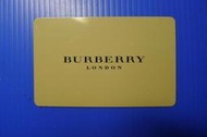 ㊣集卡人㊣ 其他各類性質票卡 - BURBERRY LONDON 品牌塑製卡（會員卡  保證卡）