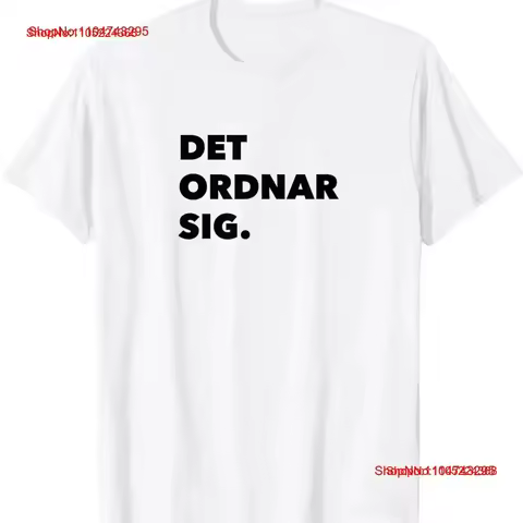 Det Ordnar Sig Everything will be ok in Swedish Sweden T Shirt vintage Washed Stylish Casual homme B
