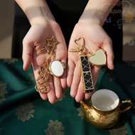 BLISS Net Pocket Lipstick Bag Keychain, Mini Portable Metal Mesh Bag Key Chain, Lipstick Storage Poc