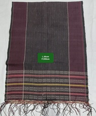 Ulos Batak Toba Ragi hotang  Selendang Pria Motif Unik untuk Tarian Adat & Pernikahan Ukuran 65cm x 
