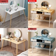 Buyerpick Dressing Table LED Mirror Set With Round Mirror Cosmetic Bedroom Modern Sliding Desk Makeu