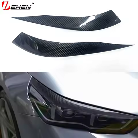Carbon Fiber Headlight Eyebrows Trims Covers for BMW M2 G87 M3 G80 M4 G82 M5