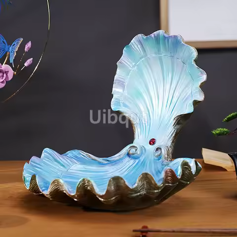 Big Shell Sashimi Plate Ice Plate Seafood sushi Platter tray Salmon Sashimi Plate Dry Ice Artistic C